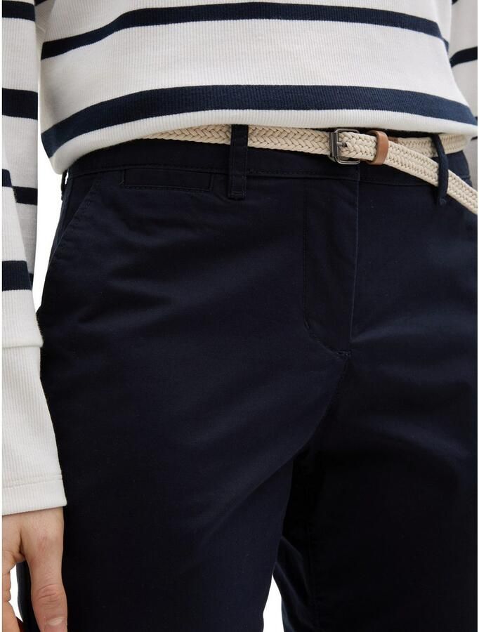 Tom Tailor Slim fit chino met riem