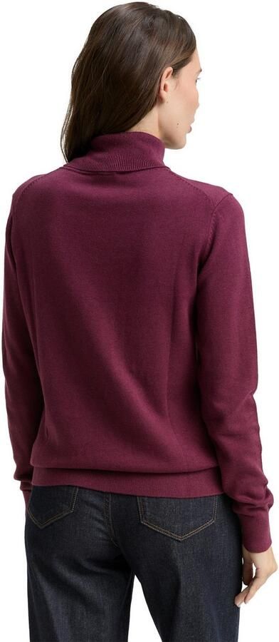 Tom Tailor Regular fit turtleneck van een mix van katoen en viscose - Foto 5