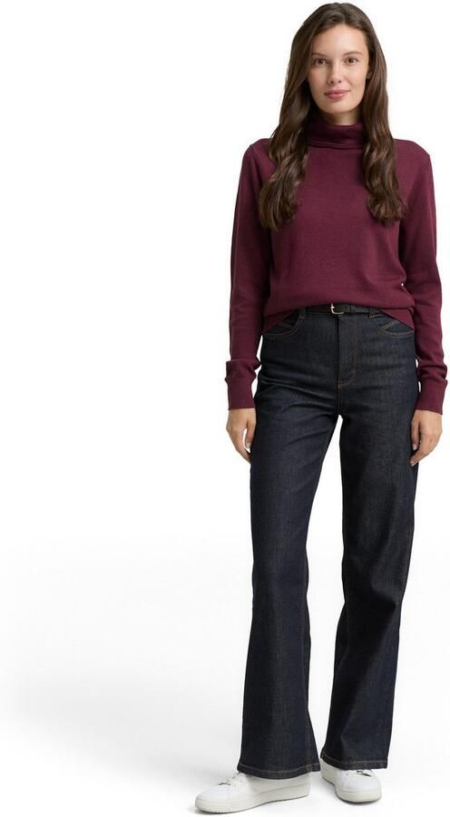 Tom Tailor Regular fit turtleneck van een mix van katoen en viscose - Foto 4