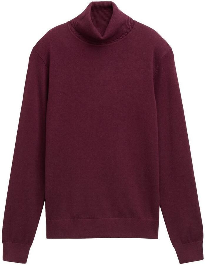 Tom Tailor Regular fit turtleneck van een mix van katoen en viscose