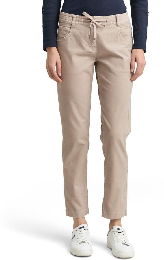 Tom Tailor Korte corduroy broek van katoenmix - Foto 6