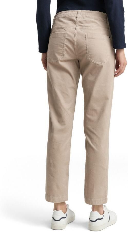 Tom Tailor Korte corduroy broek van katoenmix - Foto 3