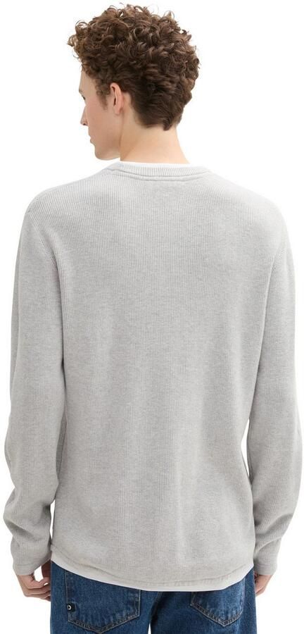 Tom Tailor Denim 2-in-1-trui met structuur - Foto 3