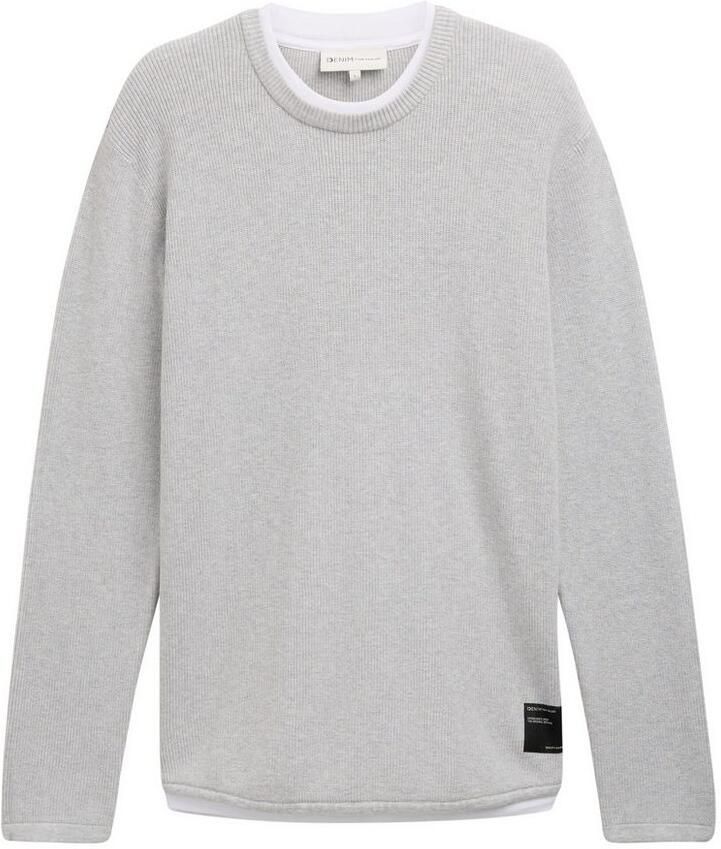 Tom Tailor Denim 2-in-1-trui met structuur