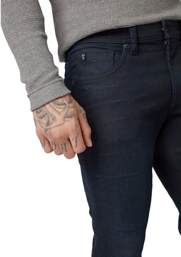 Tom Tailor Denim 5-pocket jeans PIERS met geruit patroon