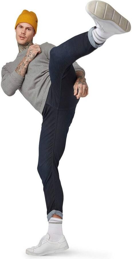 Tom Tailor Denim 5-pocket jeans PIERS met geruit patroon - Foto 5