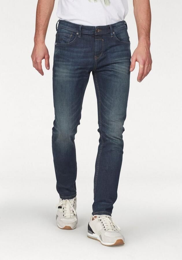Tom Tailor Denim 5-pocket jeans PIERS met geruit patroon - Foto 4