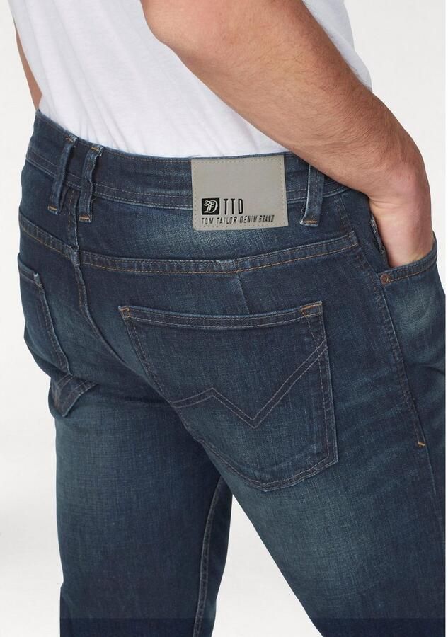 Tom Tailor Denim 5-pocket jeans PIERS met geruit patroon - Foto 3