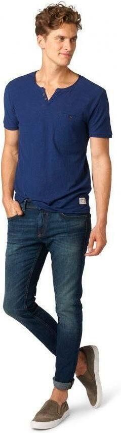 Tom Tailor Denim 5-pocket jeans PIERS met geruit patroon - Foto 8