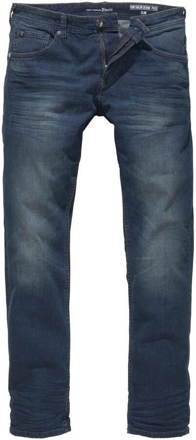 Tom Tailor Denim 5-pocket jeans PIERS met geruit patroon - Foto 6