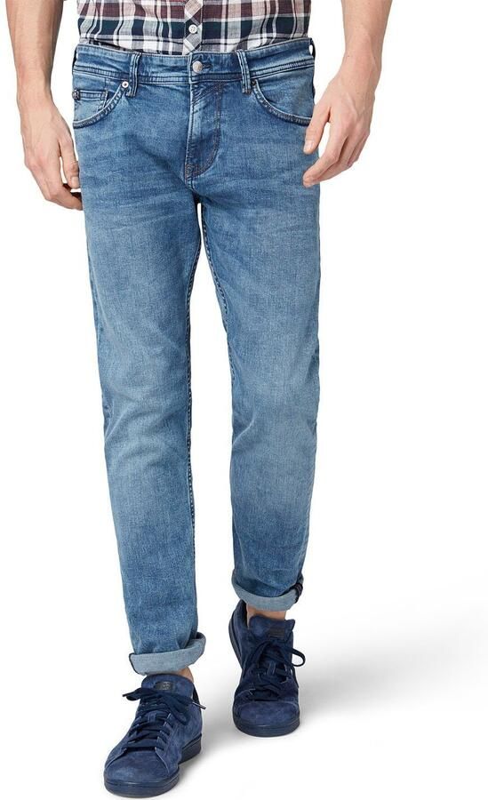 Tom Tailor Denim 5-pocket jeans PIERS met geruit patroon - Foto 9
