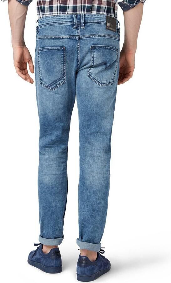 Tom Tailor Denim 5-pocket jeans PIERS met geruit patroon - Foto 4