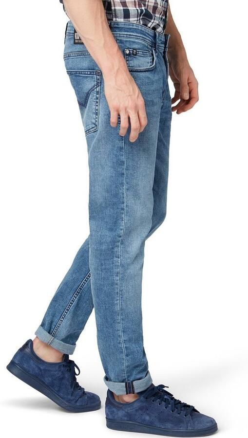 Tom Tailor Denim 5-pocket jeans PIERS met geruit patroon - Foto 5