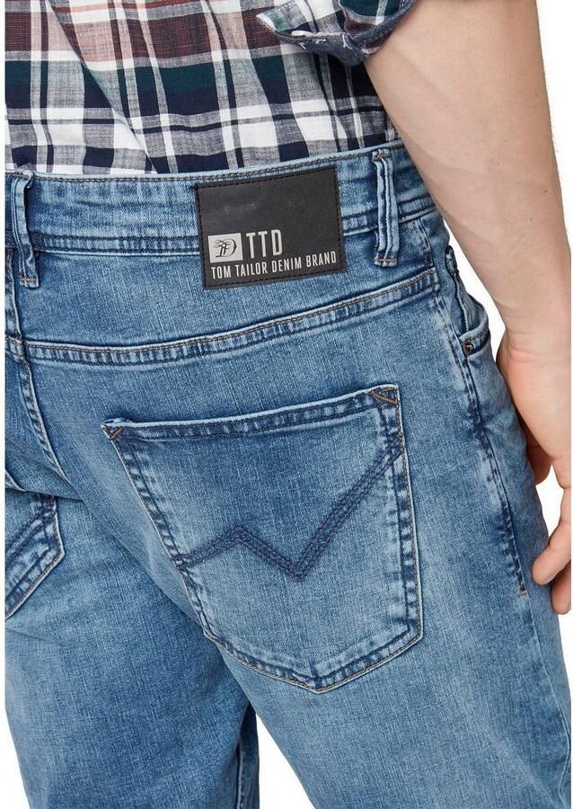 Tom Tailor Denim 5-pocket jeans PIERS met geruit patroon - Foto 2