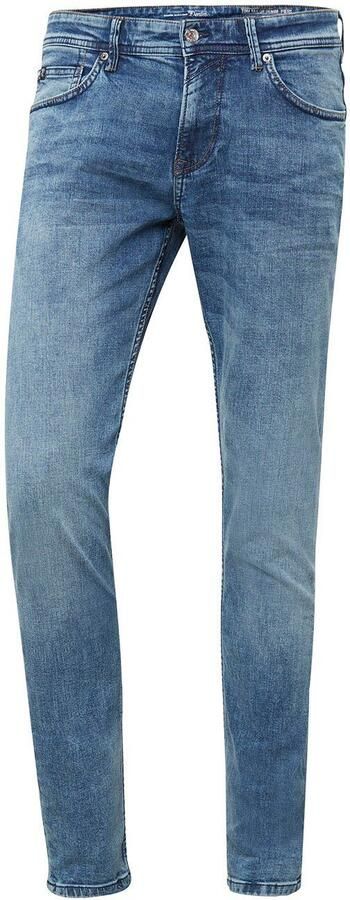 Tom Tailor Denim 5-pocket jeans PIERS met geruit patroon - Foto 6