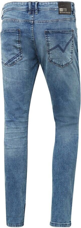 Tom Tailor Denim 5-pocket jeans PIERS met geruit patroon - Foto 7