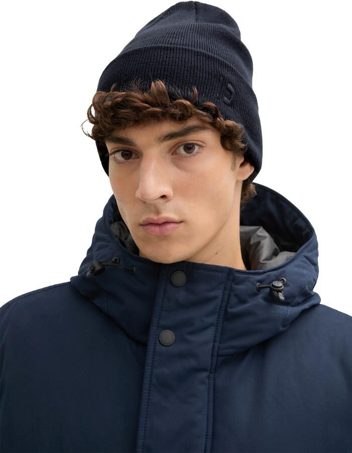 Tom Tailor Denim Beanie met geborduurd logo - Foto 3
