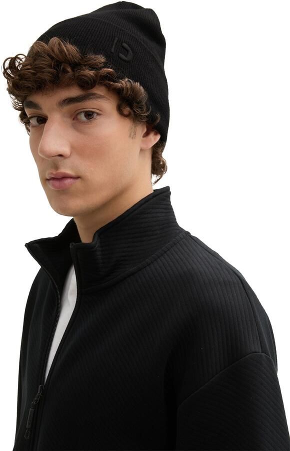 Tom Tailor Denim Beanie met geborduurd logo - Foto 3