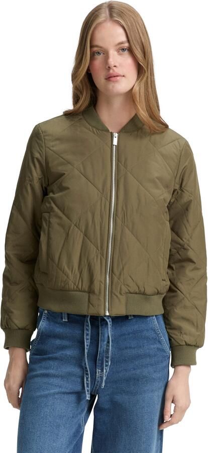 Tom Tailor Denim Regular fit collegejack met doorgestikte naden - Foto 6