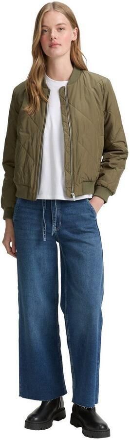 Tom Tailor Denim Regular fit collegejack met doorgestikte naden - Foto 5