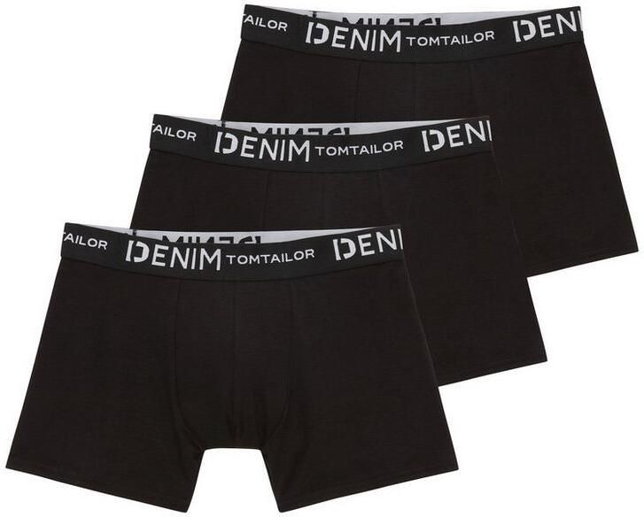 Tom Tailor Denim Boxershort met logo-stretchband (set 3 stuks) - Foto 4