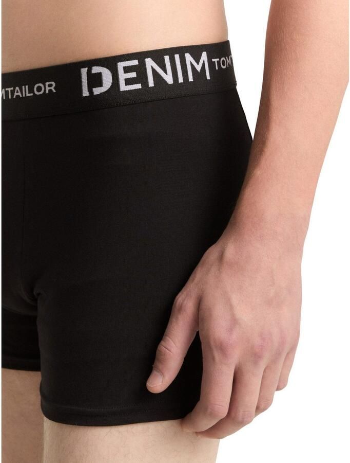 Tom Tailor Denim Boxershort met logo-stretchband (set 3 stuks)