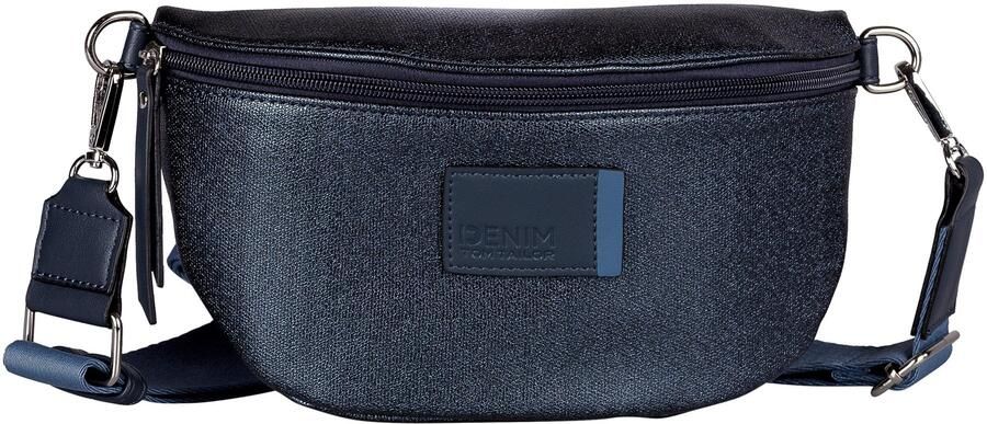 Tom Tailor Denim Buiktasje Rosie Canvas in tweekleurige look met gedrukte contrasterende strepen - Foto 5