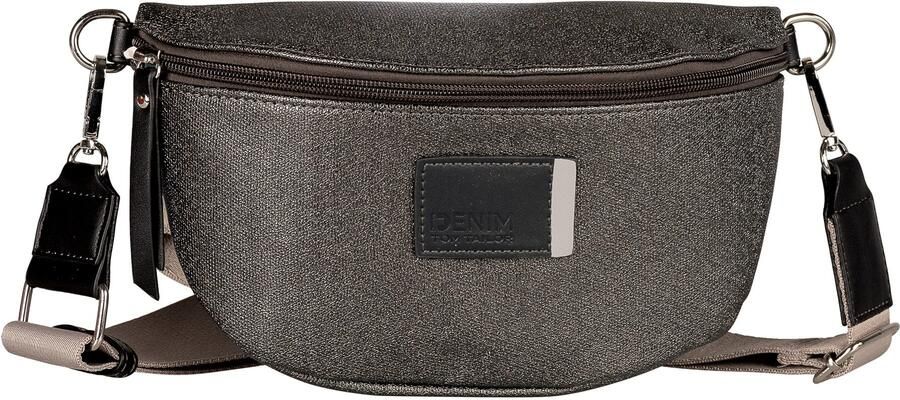 Tom Tailor Denim Buiktasje Rosie Canvas in tweekleurige look met gedrukte contrasterende strepen - Foto 5