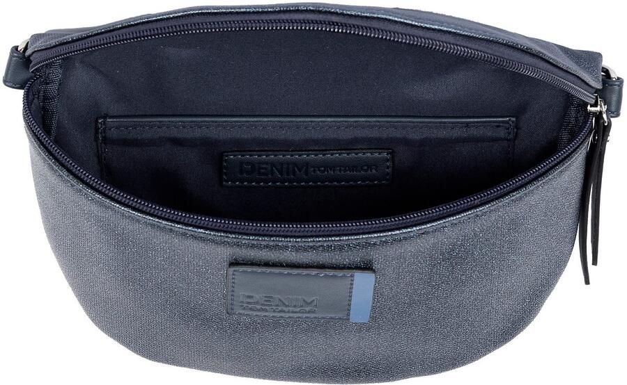 Tom Tailor Denim Buiktasje Rosie Canvas in tweekleurige look met gedrukte contrasterende strepen - Foto 2