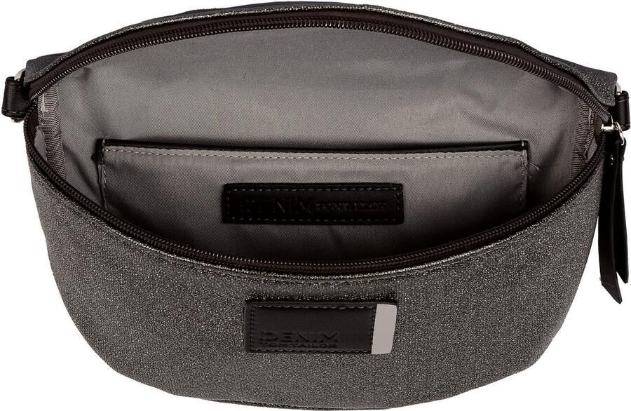 Tom Tailor Denim Buiktasje Rosie Canvas in tweekleurige look met gedrukte contrasterende strepen - Foto 2