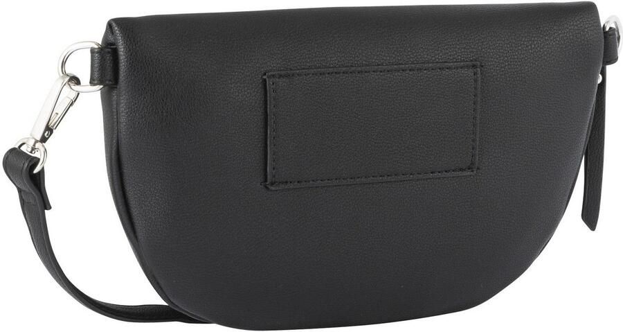 Tom Tailor Denim Buiktasje Rosie veelzijdig draagbaar licht gestructureerd met zilverkleurige nylon ritsen - Foto 2