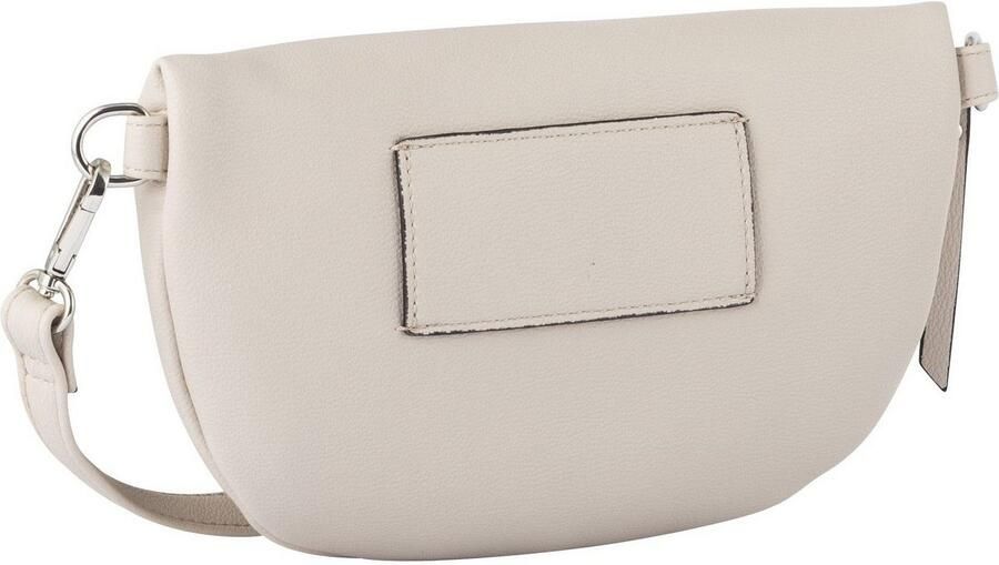 Tom Tailor Denim Buiktasje Rosie veelzijdig draagbaar licht gestructureerd met zilverkleurige nylon ritsen - Foto 2