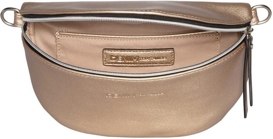 Tom Tailor Denim Buiktasje Rosie veelzijdig draagbaar licht gestructureerd met zilverkleurige nylon ritsen - Foto 2