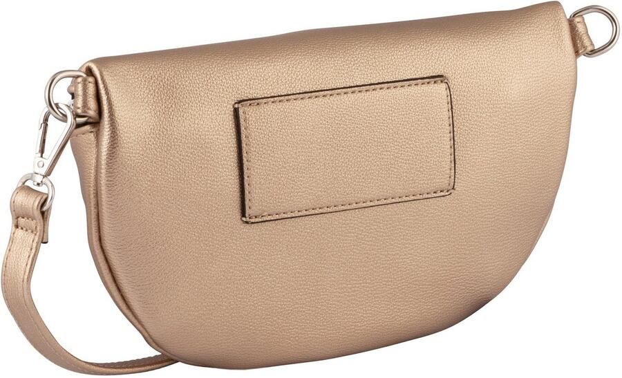 Tom Tailor Denim Buiktasje Rosie veelzijdig draagbaar licht gestructureerd met zilverkleurige nylon ritsen