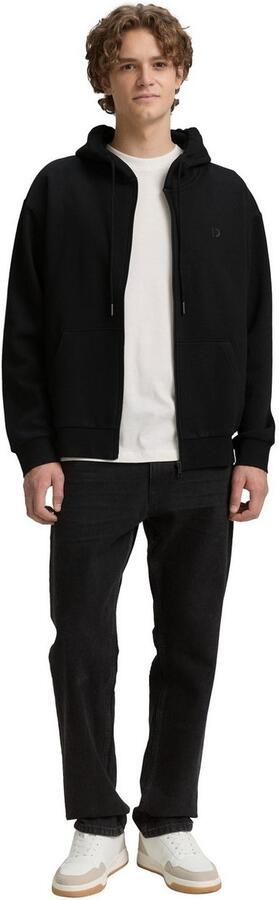 Tom Tailor Denim Capuchonsweatvest met geborduurd logo - Foto 5