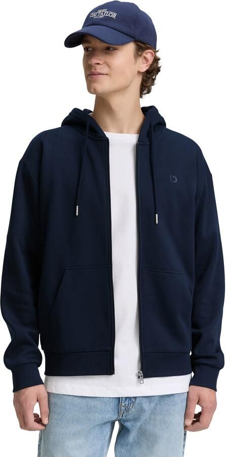 Tom Tailor Denim Capuchonsweatvest met geborduurd logo - Foto 6