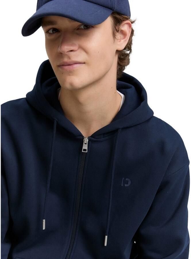 Tom Tailor Denim Capuchonsweatvest met geborduurd logo - Foto 3