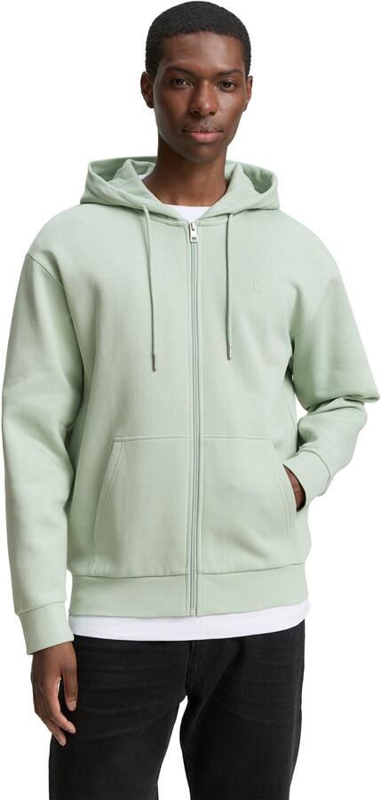 Tom Tailor Denim Capuchonsweatvest met geborduurd logo - Foto 6