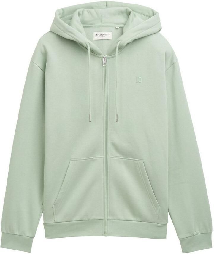 Tom Tailor Denim Capuchonsweatvest met geborduurd logo - Foto 2