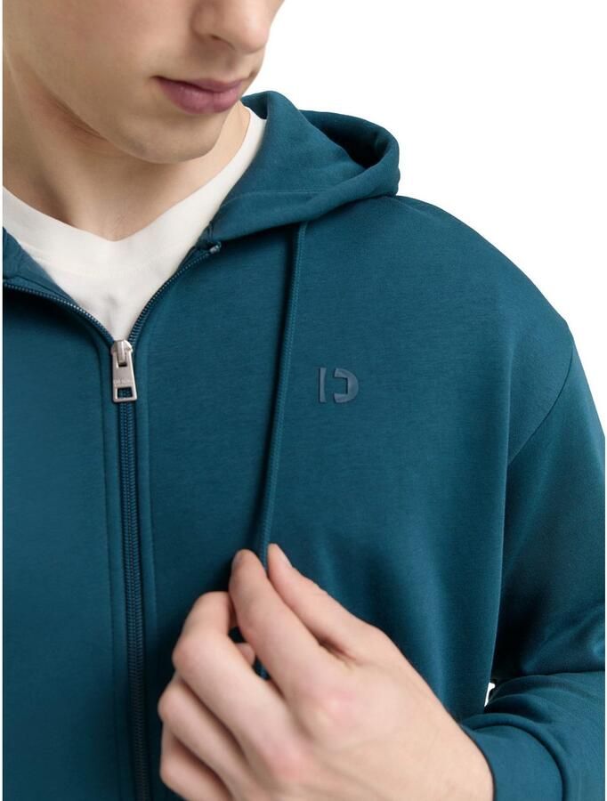 Tom Tailor Denim Capuchonsweatvest met geborduurd logo - Foto 2