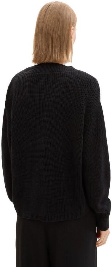 Tom Tailor Denim Cardigan met breistructuur en knoopsluiting - Foto 3