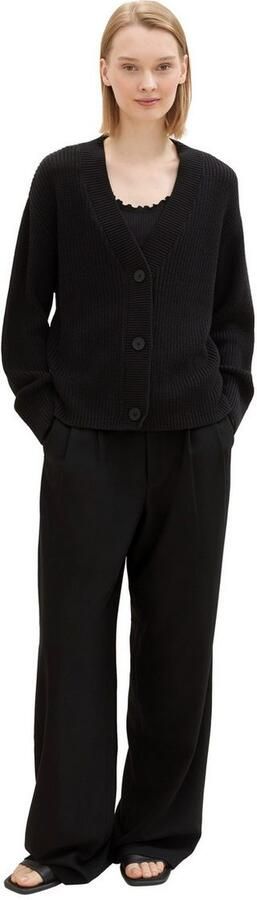 Tom Tailor Denim Cardigan met breistructuur en knoopsluiting - Foto 4