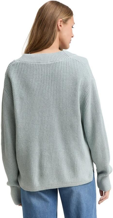 Tom Tailor Denim Cardigan met breistructuur en knoopsluiting - Foto 5