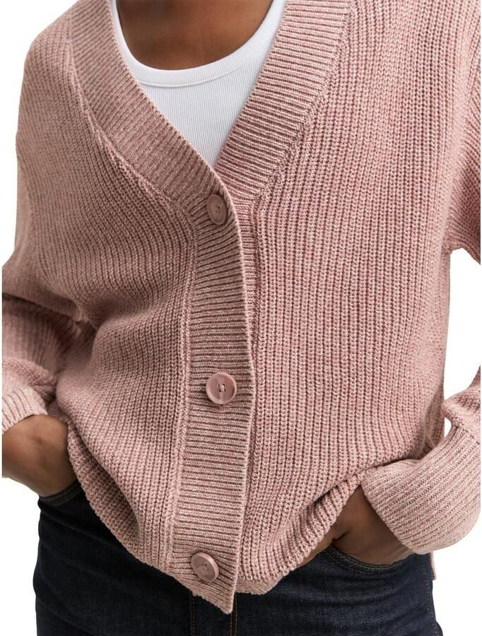 Tom Tailor Denim Cardigan met breistructuur en knoopsluiting - Foto 2