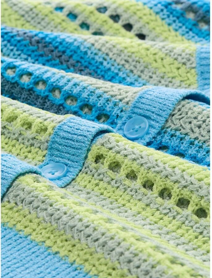 Tom Tailor Denim Cardigan met streepmotief