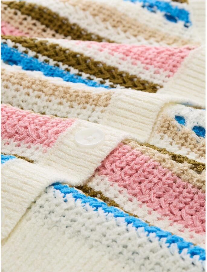 Tom Tailor Denim Cardigan met streepmotief