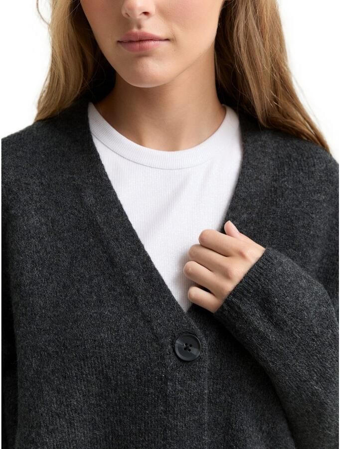 Tom Tailor Denim Regular fit gebreid jack met V-hals