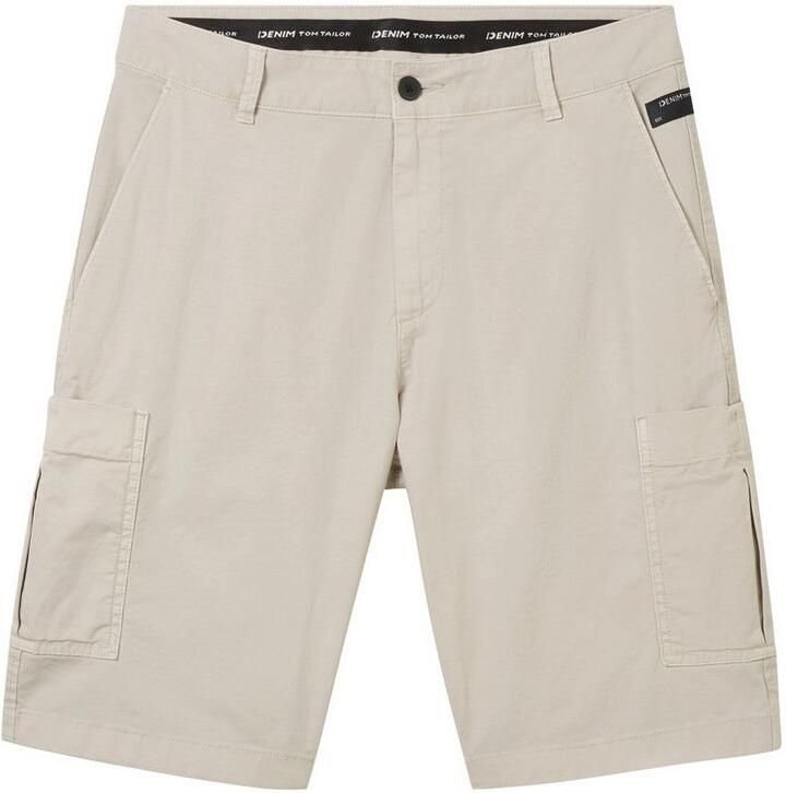 Tom Tailor Denim Cargoshort Zomerbroek effen