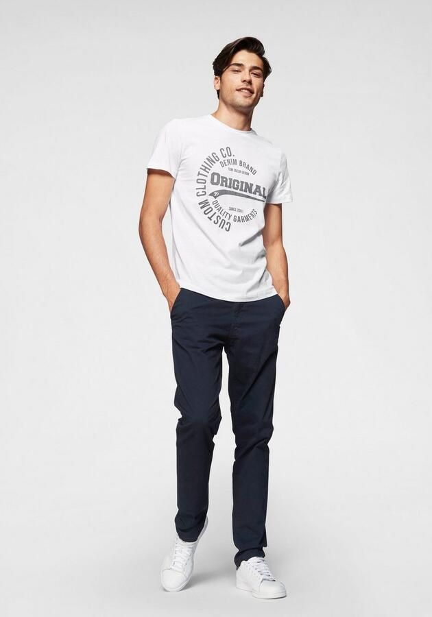 Tom Tailor Denim Chino licht voorgewassen (set Met riem) - Foto 7