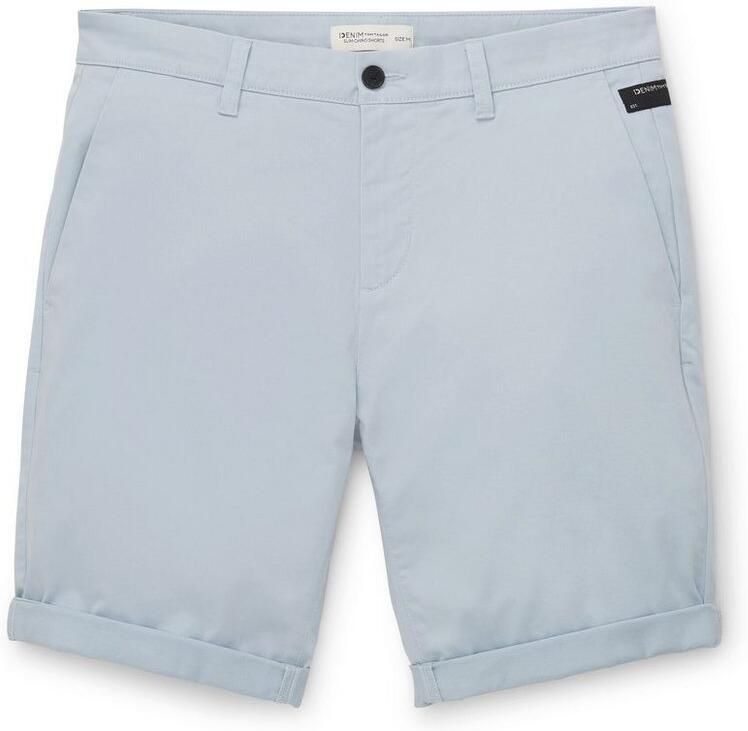 Tom Tailor Denim Chino-short Zomerbroek met steekzakken en stretch